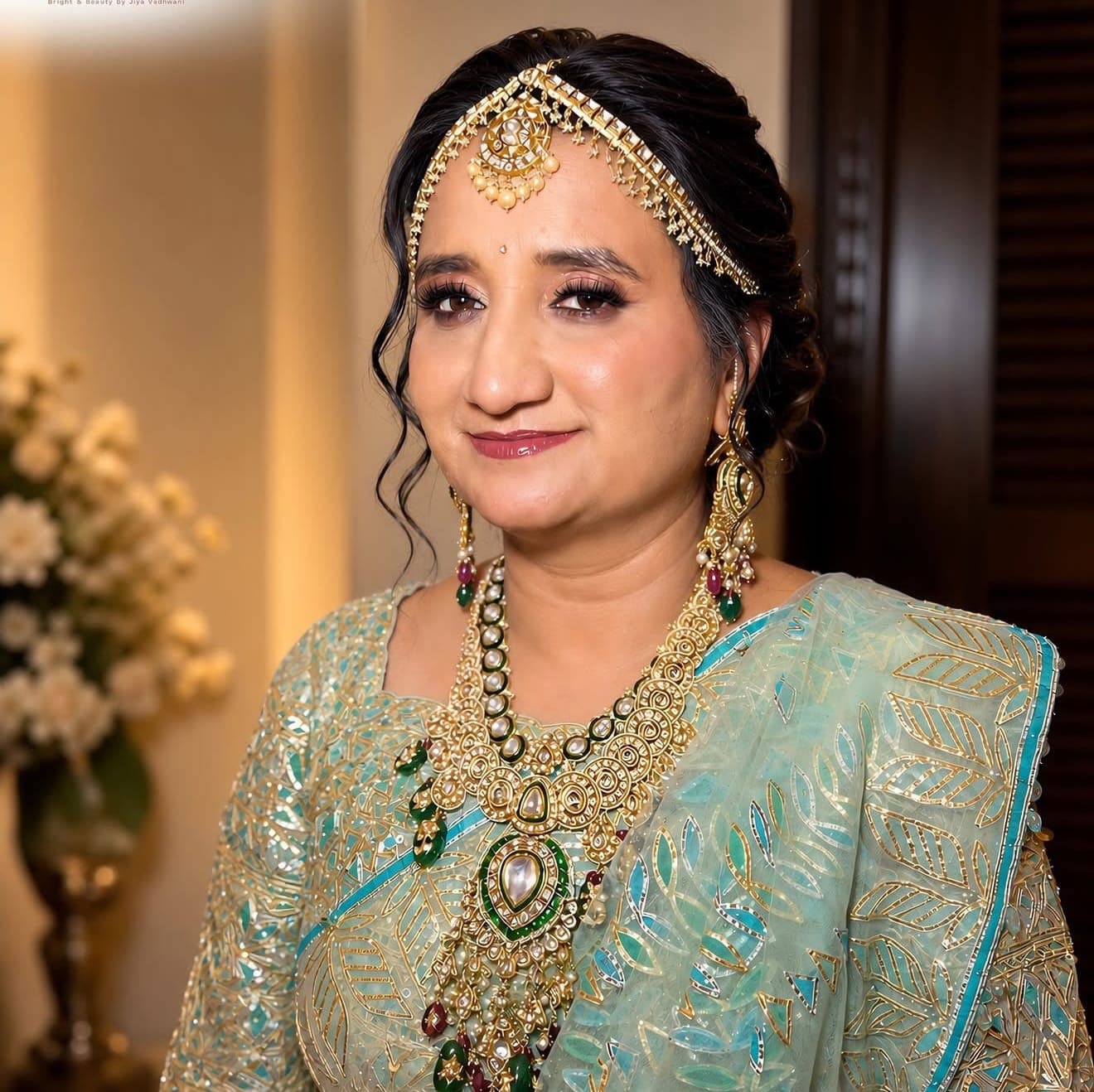 Groom Mom party makeup look by Jiya Vadhwani in Udaipur